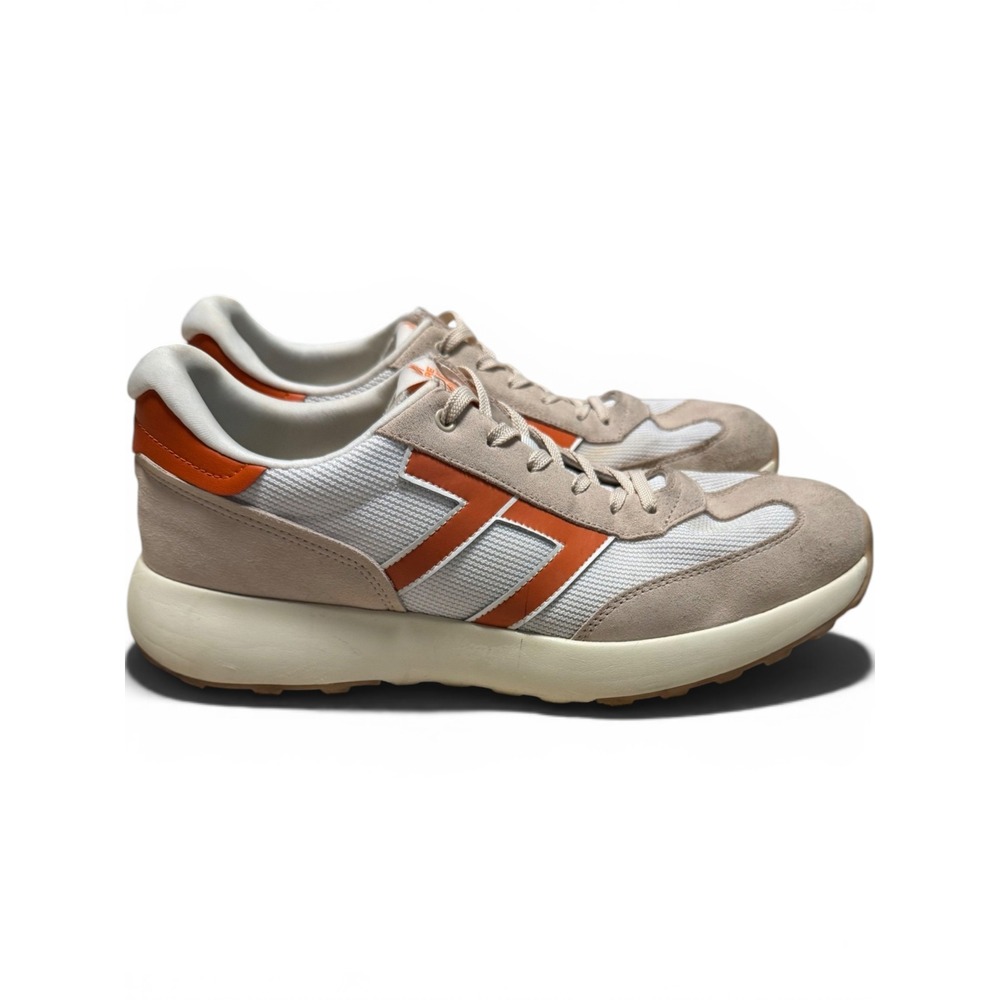 Le Tigre Baxter Mens Sneakers Tan Orange White Suede Mesh TM-BAXTER Size 11.5